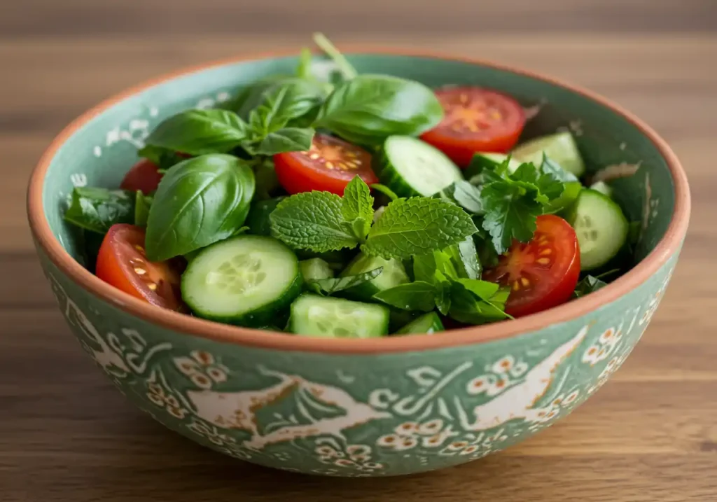 The Ultimate Guide to Summer Salads: Refreshing Recipes and Tips from Chef Bin Jaoe 1 Bin Recipes Fresh Ingredients for a Perfect Summer Salad – Greens, Cucumber, Tomato