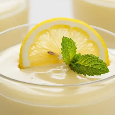 Lemon Posset in a Glass Cup – Tangy and Creamy Dessert