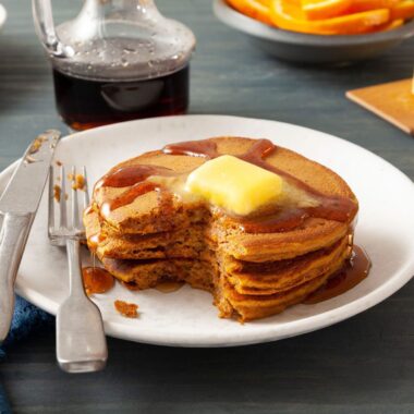 25 Pumpkin Breakfast Recipes Pumpkin Pancakes FT23 82264 JR 1011 7 FT Bin Recipes