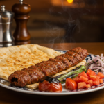 Turkish Adana Kebab with Flatbread