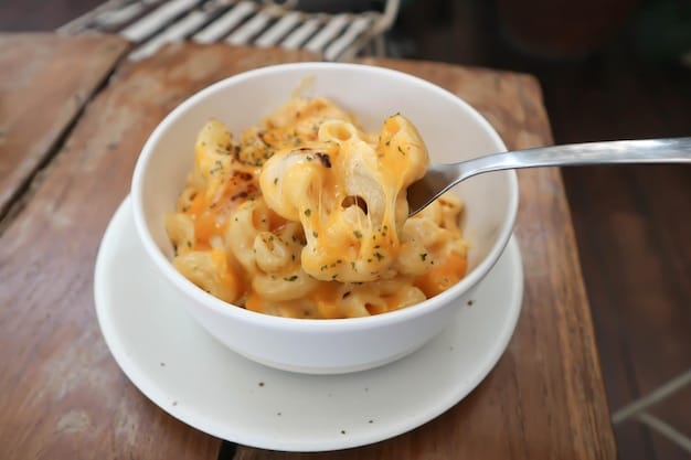 The Timeless Appeal of Mac and Cheese 1 Bin Recipes high angle view noodles bowl table 1048944 22598956 Bin Recipes
