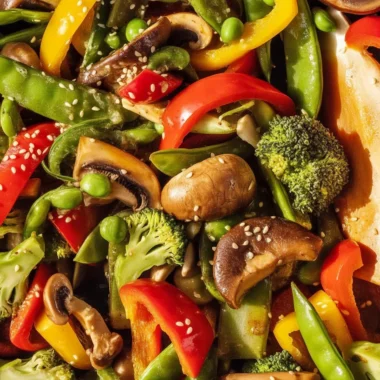 Colorful vegetable stir fry for weight loss recipe featuring fresh ingredients.