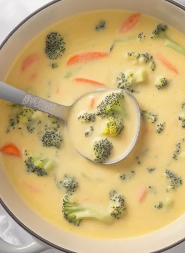 Healthy broccoli soup for weight loss, low calorie and easy recipe made with fresh ingredients.
